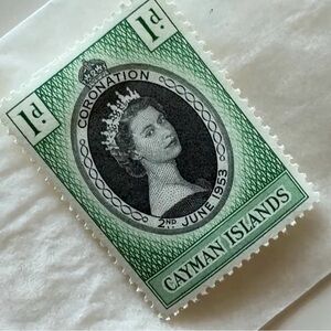 Stamp #3 | Cayman Islands 1953 Coronation of Queen Elizabeth II